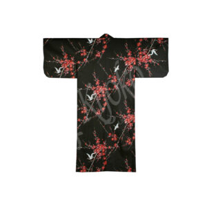 56-630 : Kimono Cherry Blossom schwarz BW 55"