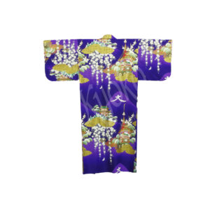 56-649 : Kimono Daimonji, lila, 55"