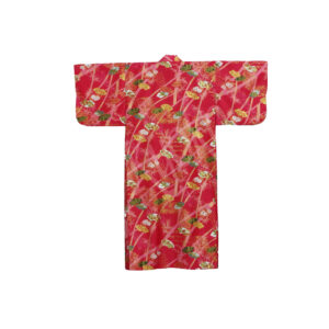 56-657 : Kimono SensuTake, Satin, rot, 55"