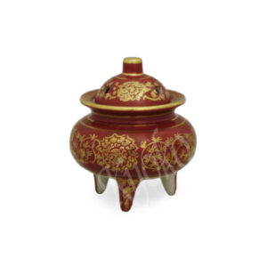 60-101 : Räuchergefäß Eiraku, rot, ø = 6,5 cm; H = 8 cm