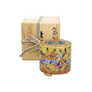 60-102 : Räuchergefäß 36 Poeten, im Holzkasten, ø = 8,5 cm; H = 10 cm