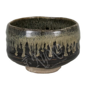 61-476 : Matchaschale, braun-schwarz, ø=12 H=8cm