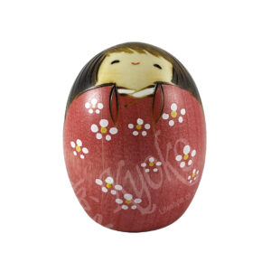 62-216 : Kokeshi Shiawase, pink,  H=7cm