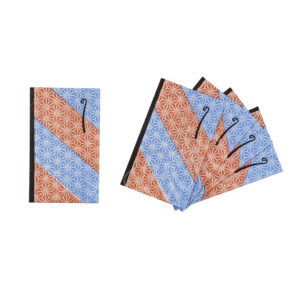 65-170: 5 Potchi Bukuro, Asanoha, 6 x 10 cm