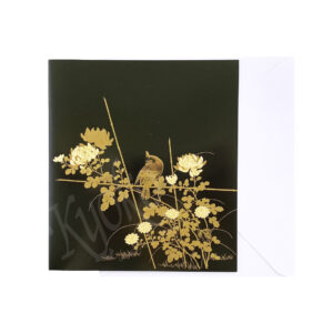 65-296d : Briefkarte schwarz Hana Kiku