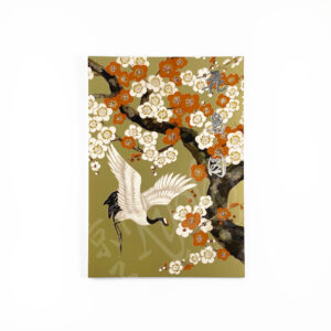 65-620 : 4 Postkarten Tsuru Blumen, 10,5x15cm