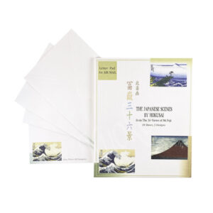 65-624: kl. Briefpapier-Set, 18;4, Hokusai 14 x 17 cm