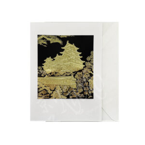 65-625 : Briefkarte Himeji, schwarz-gold