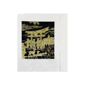 65-626 : Briefkarte Miyajima, schwarz-gold