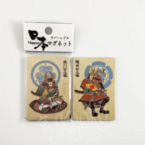 68-228 : Magnet Samurai (Tokugawa Ieyasu & Oda Nobunaga), revers., 4,2 x 6,9 cm
