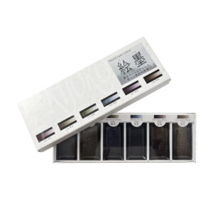 68-286 : 6 Sumiefarben, 17,5 x 6,5 cm