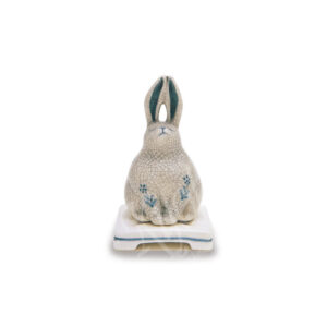 975528 : Ceramic Incense burner Rabbit 6,8x7 H=11,5cm