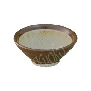 11-338: Suribachi, außen braun/innen weiß, ø = 14 cm (5-sun)