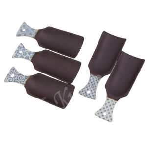 20-291 : Teemaßlöffel 5-fach sort., flach, matt, B = 10 cm