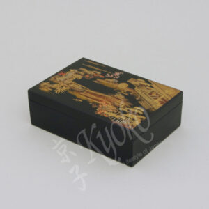 33-160 : Schmuckkasten Hatsune schwarz/gold 11,5x16,5 H=5,4cm