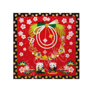 46-196 : Cotton 100% Furoshiki Shogatsu