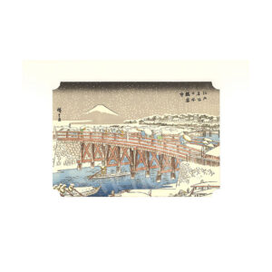 65-372 : Kunstdruck Nihonbashi im Winter, 30x21 cm