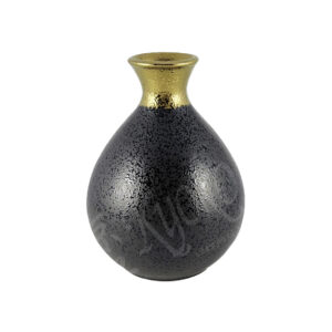 10-440: Sakeflasche Japan, schwarz/gold, 300ml