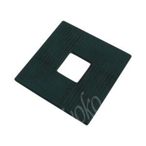 14-756 : Untersetzer Senbiki, grün, Gusseisen 13 x 13 x 1 cm