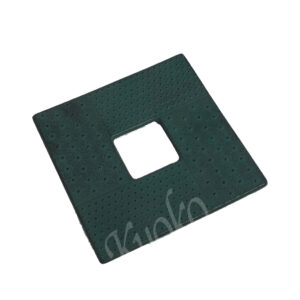 14-773 : Untersetzer Arare quadr., grün, Gusseisen 13 x 13 x 1 cm