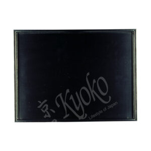 22-300 : Tablett, Holz, lackiert, schwarz, 36 x 27 cm