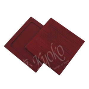22-326 : Untersetzer Holz rot, 15 x 15 cm
