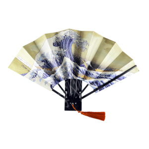 55-129: Fächer Nami, weiß, mit Aufsteller