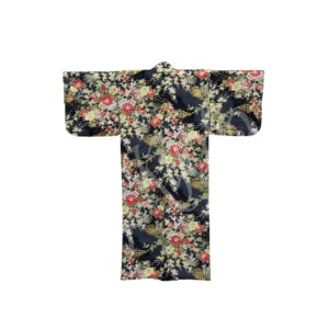 56-660: Kimono Blume schwarz, 55"