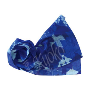 56-913 : Cotton 100% Scarf Ruriiro, 180x33cm