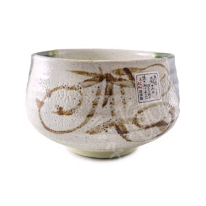 61-431 : Matchaschale Shino Oribe Nagashi, ø = 11,5 cm; H = 8,0 cm