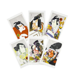 65-256 : 6 kl. Briefk. mit Kuvert, Kabuki