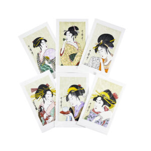 65-257 : 6 kl. Briefk. mit Kuvert, Utamaro S