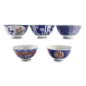 20-700 : 5 Reisschalen Set SomeNishiki Monyo