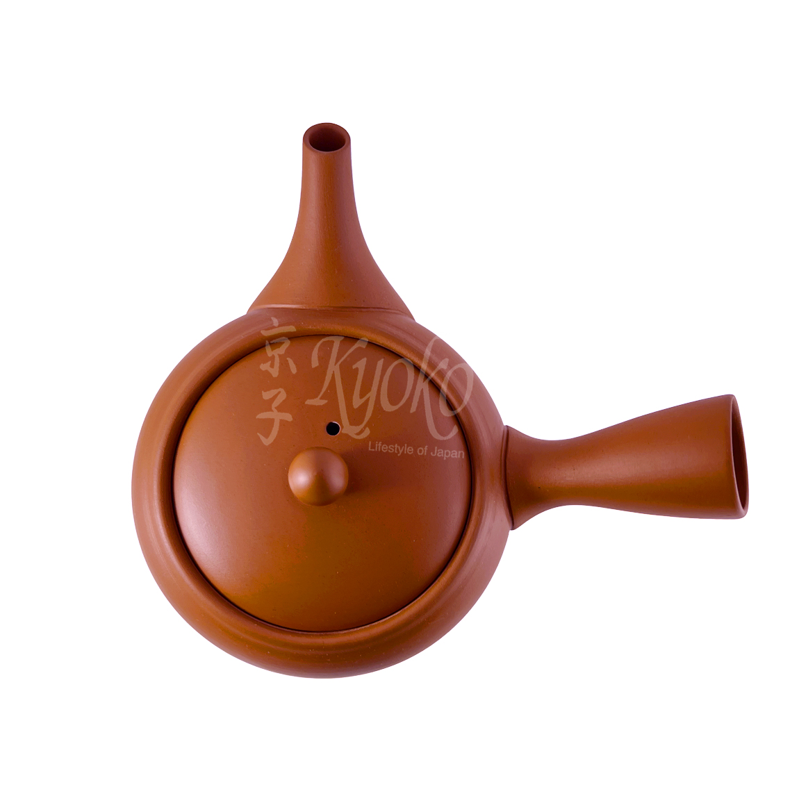 11-796: Teepot HiraMaru Linkshänder Tokoname rot 380ml – Bild 2