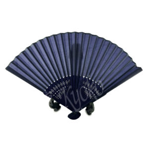 55-327 : Fächer dunkel blau, 21cm