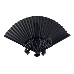 55-328 : Fächer Chidori schwarz, 21cm