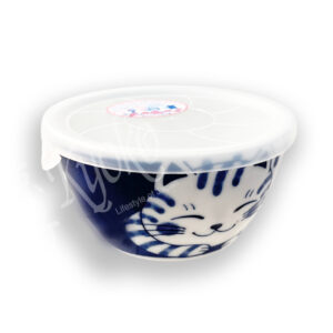 20-241: Schale mit Deckel Neko Chigura Tora