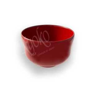 22-256: Suppenschale Holz, lackiert, rot