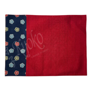 26-220: Luncheon Matte Ume, BW, blau/rot