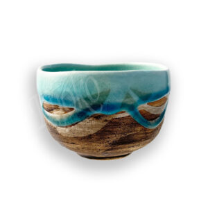 61-433: Matchaschale Nagashi, olivgrün