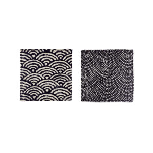 26-294 : Stoffuntersetzer Seikaiha, 8 x 8 cm