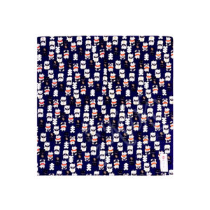 46-221 : Furoshiki Maneki Neko blau 50 x 50cm