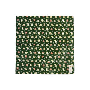 46-222 : Furoshiki Mame Shiba grün 50 x 50cm